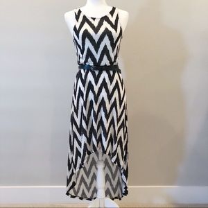 Ella Moss High-low Ikat Print Sleeveless Dress